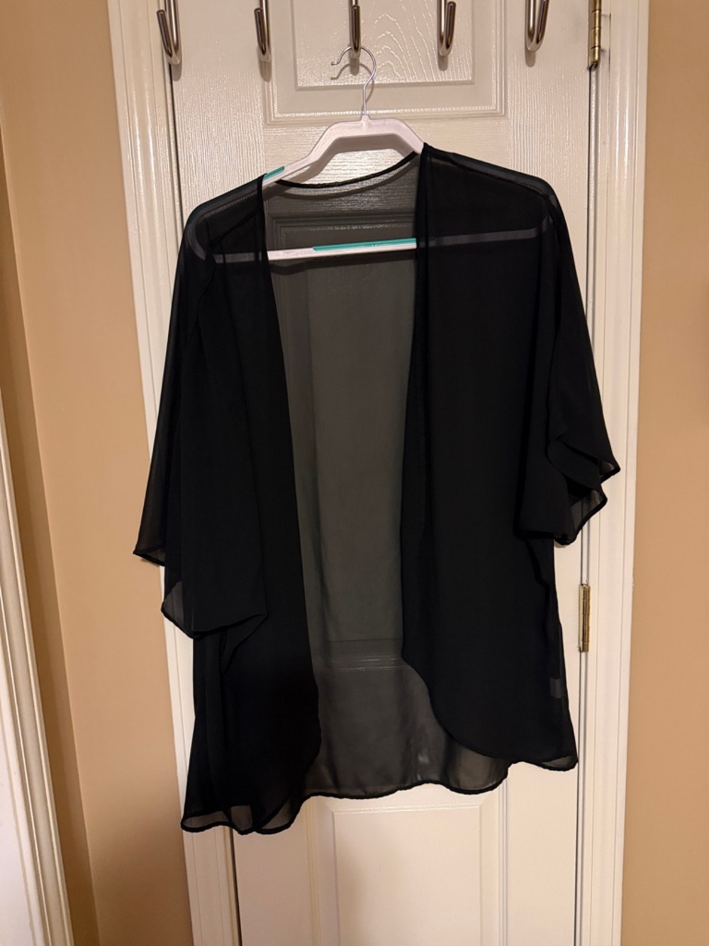 UnbrandedSheer Black Kimono Cover-Up & Mirror Image Metallic fishnet Cardigan - Picture 6 of 7